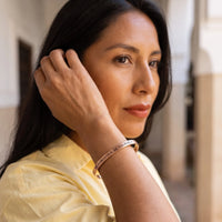 Thumbnail for Inspirational bracelet — worn, everyday gesture, rose gold | SKU: bgby-rg