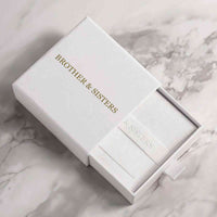 Thumbnail for Elegant white packaging box for Birth Flower Name Necklace by Brother & Sisters.