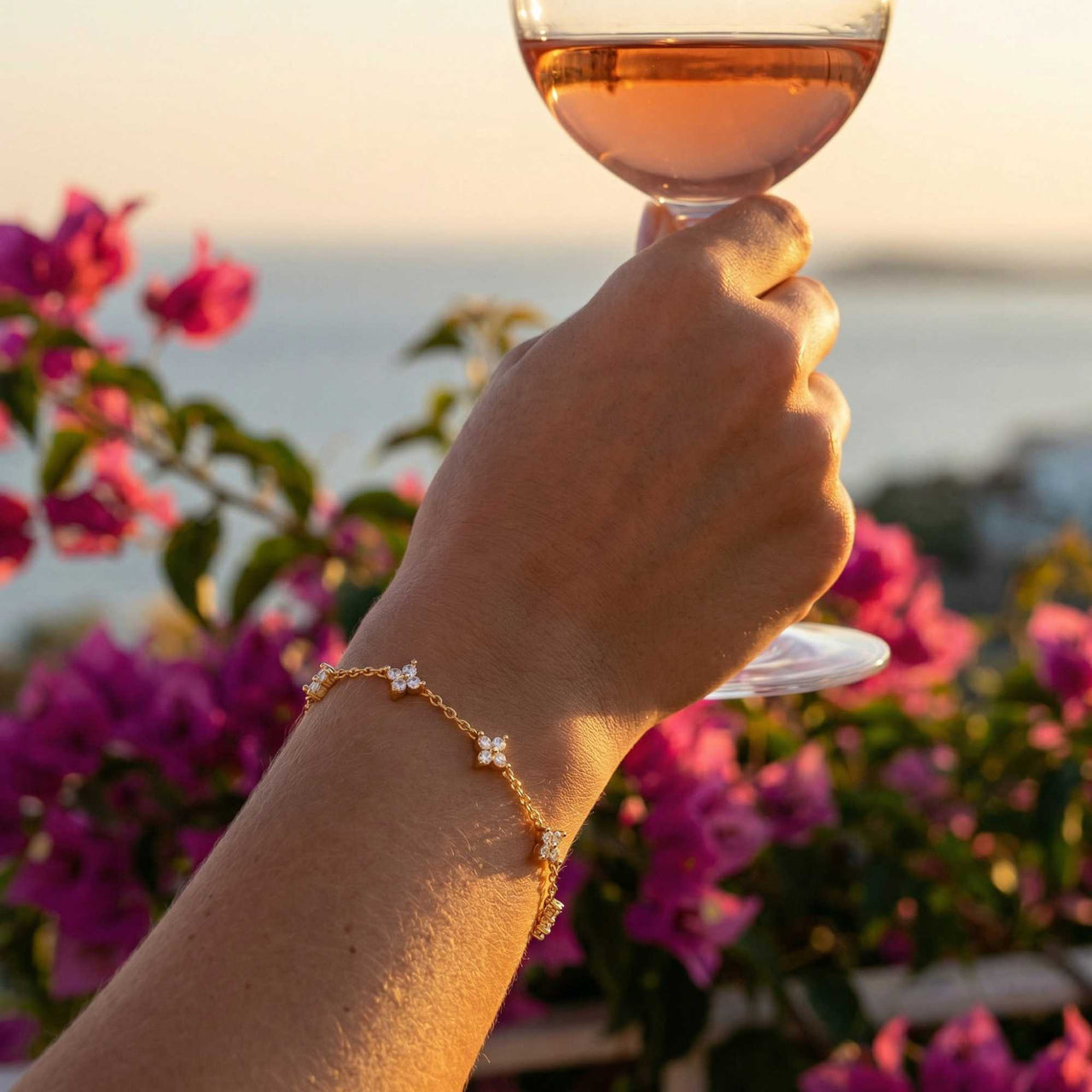 Crystal Flower Bracelet