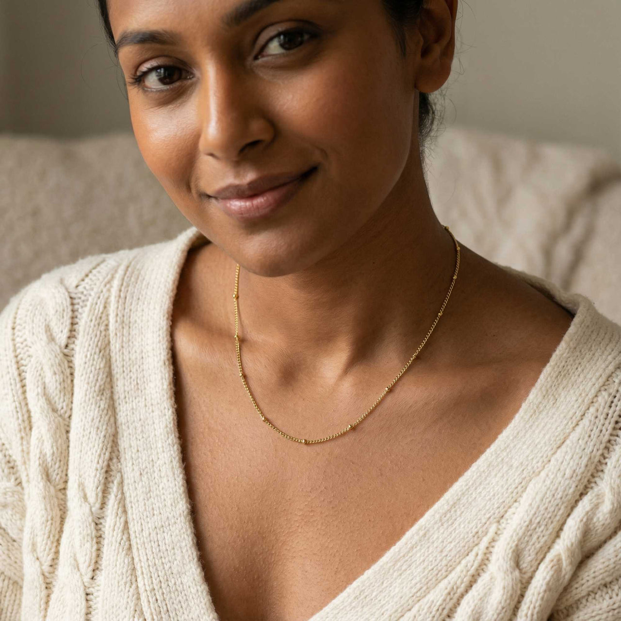 Julia Beaded Chain Necklace