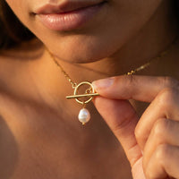 Thumbnail for La Isla Pearl Toggle Necklace