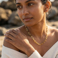 Thumbnail for Ria Paperclip Chain Necklace