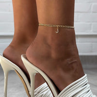 Thumbnail for Gold Initial Anklet