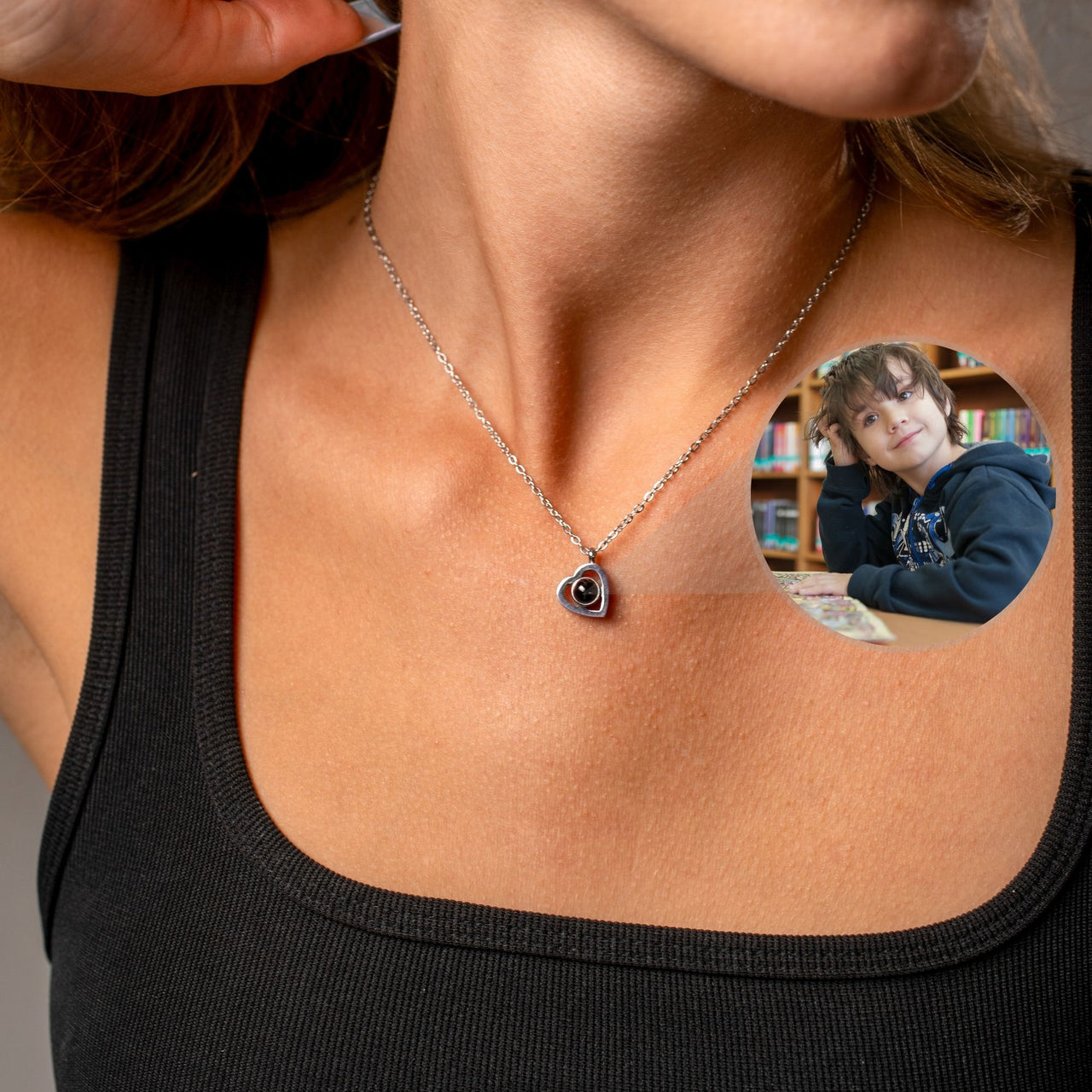 Heart Photo Necklace