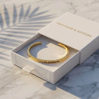 Thumbnail for Breast cancer bracelets — in the gift box, gold | SKU: 7220397-gold-plated-color