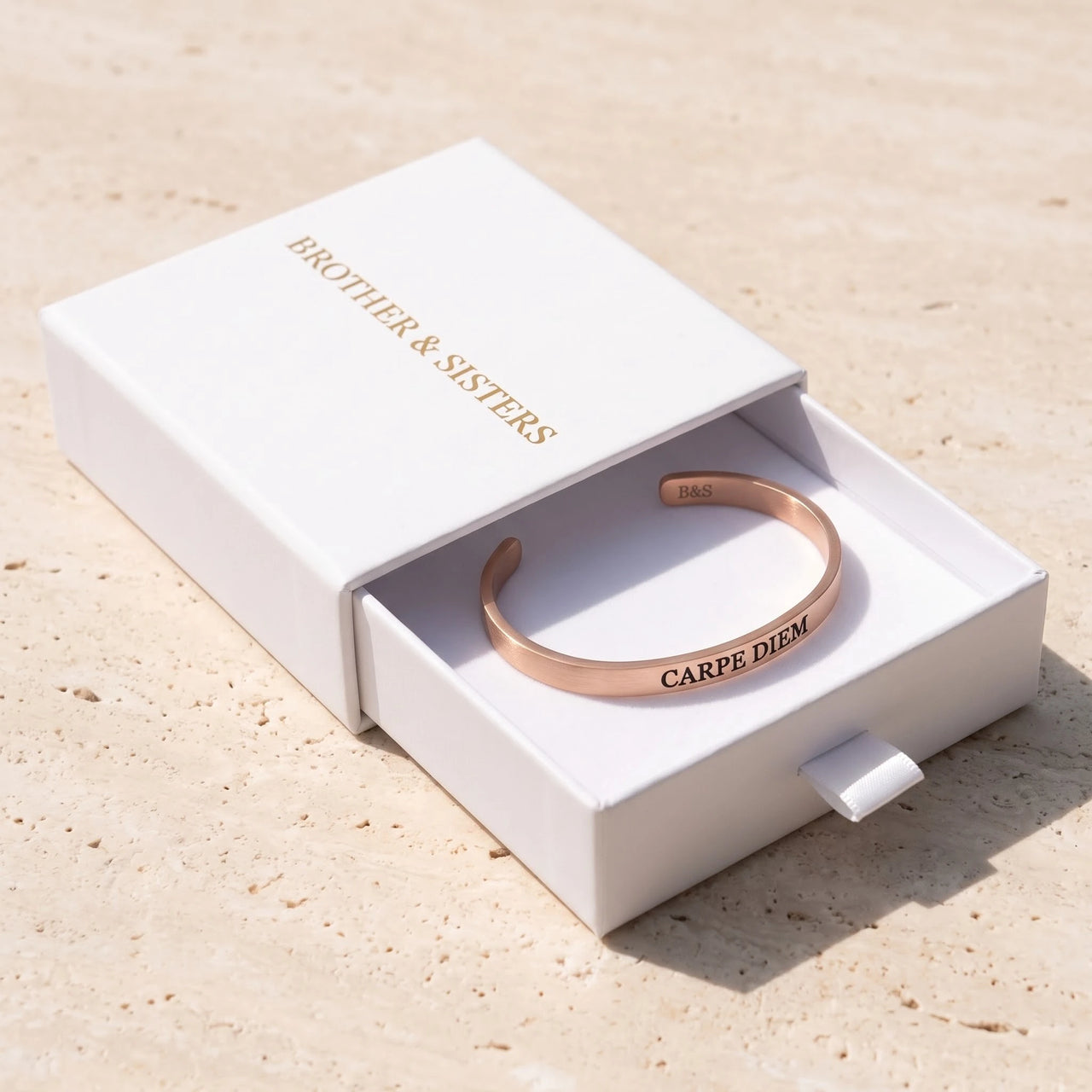 Adjustable bracelet — in the gift box, rose gold | SKU: cp-rg