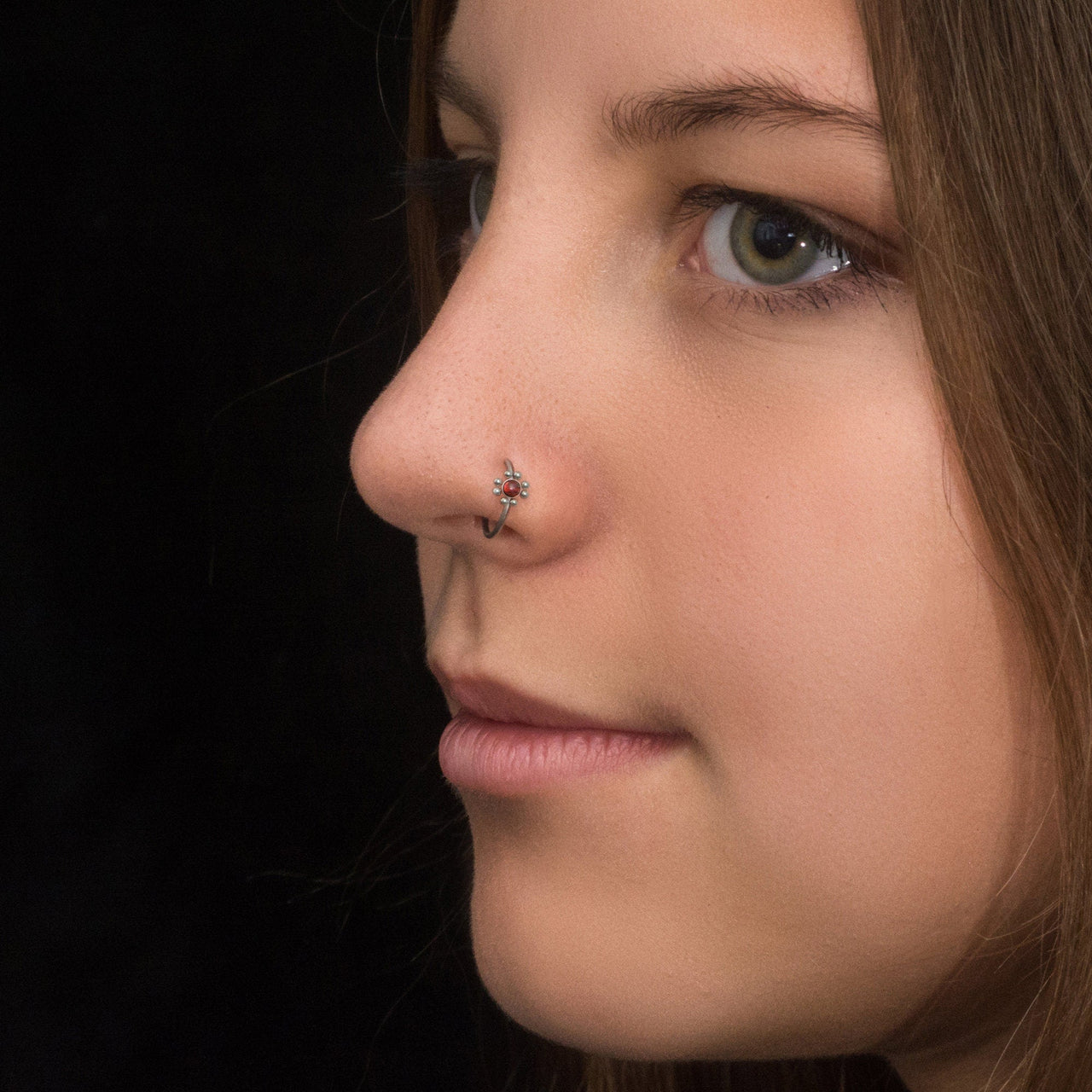 Obsidian Nose Ring