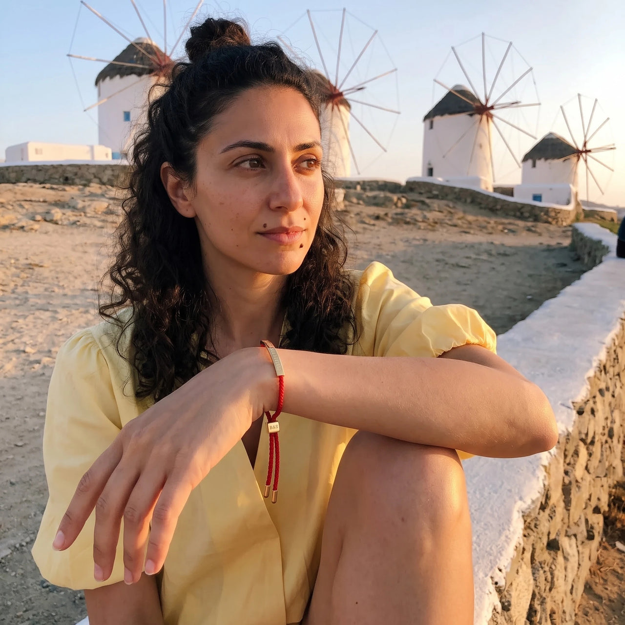 Braided bracelet — worn on a getaway, gold | SKU: lamour-g