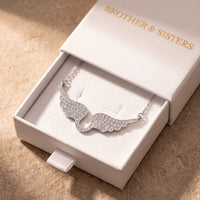 Thumbnail for The silver necklace in the Brother & Sisters gift box | SKU: 42002-silver