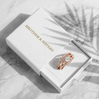 Thumbnail for Wedding ring set — in the gift box, rose gold | SKU: 497080-4.5-rose-gold