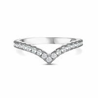 Thumbnail for Wishbone ring — product photo on a white background, silver | SKU: 10645547-4.5-silver